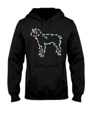 Christmas Lights Xmas Dog Brittany Hooded Sweatshirt thumbnail