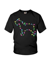 Christmas Lights Xmas Dog Miniature Schnauzer Youth T-Shirt thumbnail