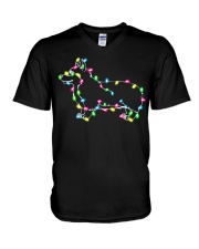Christmas Lights Xmas Dog Pembroke Welsh Corgi V-Neck T-Shirt thumbnail
