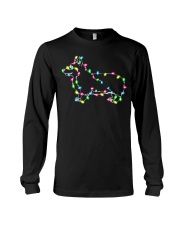 Christmas Lights Xmas Dog Pembroke Welsh Corgi Long Sleeve Tee tile