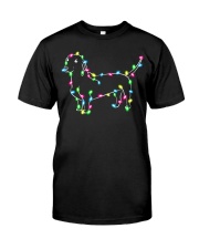 Christmas Lights Xmas Dog Dachshund Classic T-Shirt thumbnail