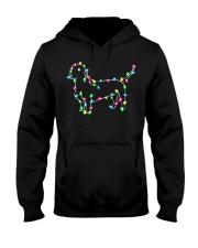 Christmas Lights Xmas Dog Dachshund Hooded Sweatshirt thumbnail