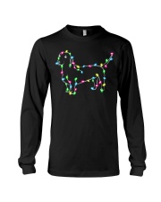 Christmas Lights Xmas Dog Dachshund Long Sleeve Tee tile