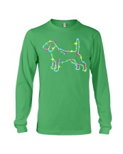 Christmas Lights Xmas Dog Beagle Long Sleeve Tee front