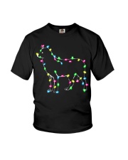 Christmas Lights Xmas Dog Siberian Husky Youth T-Shirt thumbnail