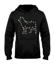 Christmas Lights Xmas Dog Siberian Husky Hooded Sweatshirt thumbnail