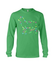 Christmas Lights Xmas Dog Siberian Husky Long Sleeve Tee front