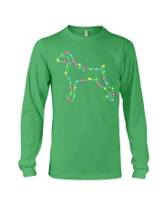 Christmas Lights Xmas Dog Weimaraner Long Sleeve Tee thumbnail