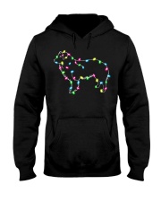 Christmas Lights Xmas Dog Border Collie Hooded Sweatshirt thumbnail