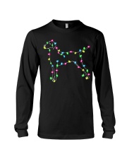 Christmas Lights Xmas Dog Vizsla Long Sleeve Tee tile