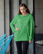 Christmas Lights Xmas Dog Vizsla Long Sleeve Tee apparel-long-sleeve-tee-lifestyle-front-20