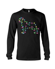 Christmas Lights Xmas Dog Mastiff Long Sleeve Tee tile