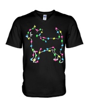 Christmas Lights Xmas Dog Chihuahua V-Neck T-Shirt thumbnail