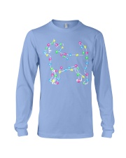 Christmas Lights Xmas Dog Chihuahua Long Sleeve Tee front