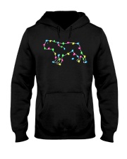 Christmas Lights Xmas Dog Bulldog Hooded Sweatshirt thumbnail