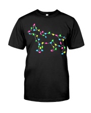 Christmas Lights Xmas Dog German Shepherd Classic T-Shirt thumbnail