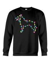 Christmas Lights Xmas Dog Belgian Malinois Crewneck Sweatshirt thumbnail