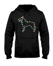 Christmas Lights Xmas Dog Belgian Malinois Hooded Sweatshirt thumbnail