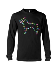 Christmas Lights Xmas Dog Belgian Malinois Long Sleeve Tee tile