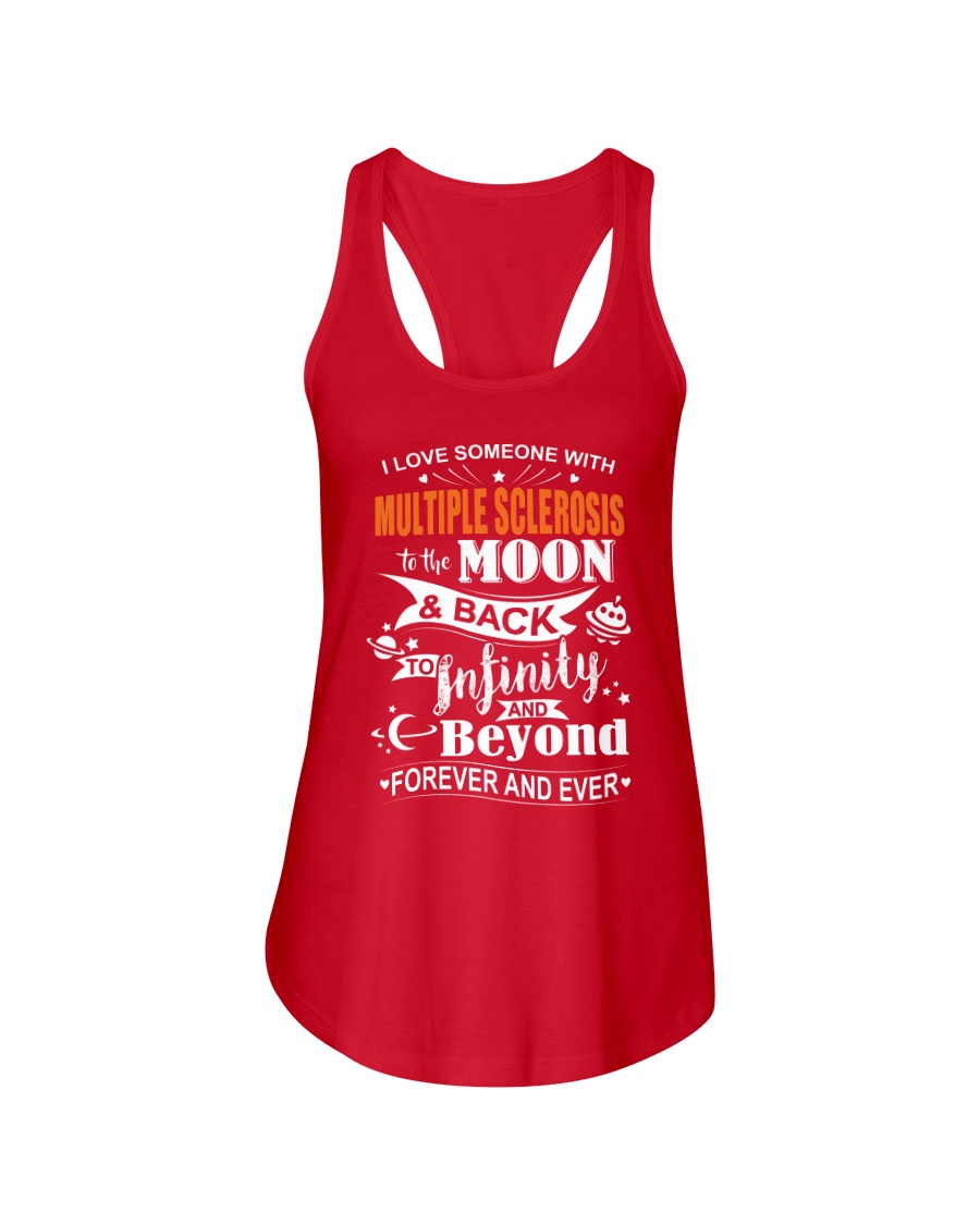 I Love Someone With MS To The Moon And Back Ladies Flowy Tank