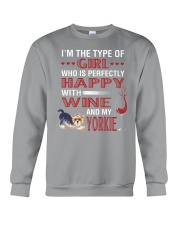 Yorkie Girl Crewneck Sweatshirt thumbnail
