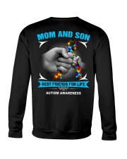 Autism Awareness Mom And Son Crewneck Sweatshirt thumbnail