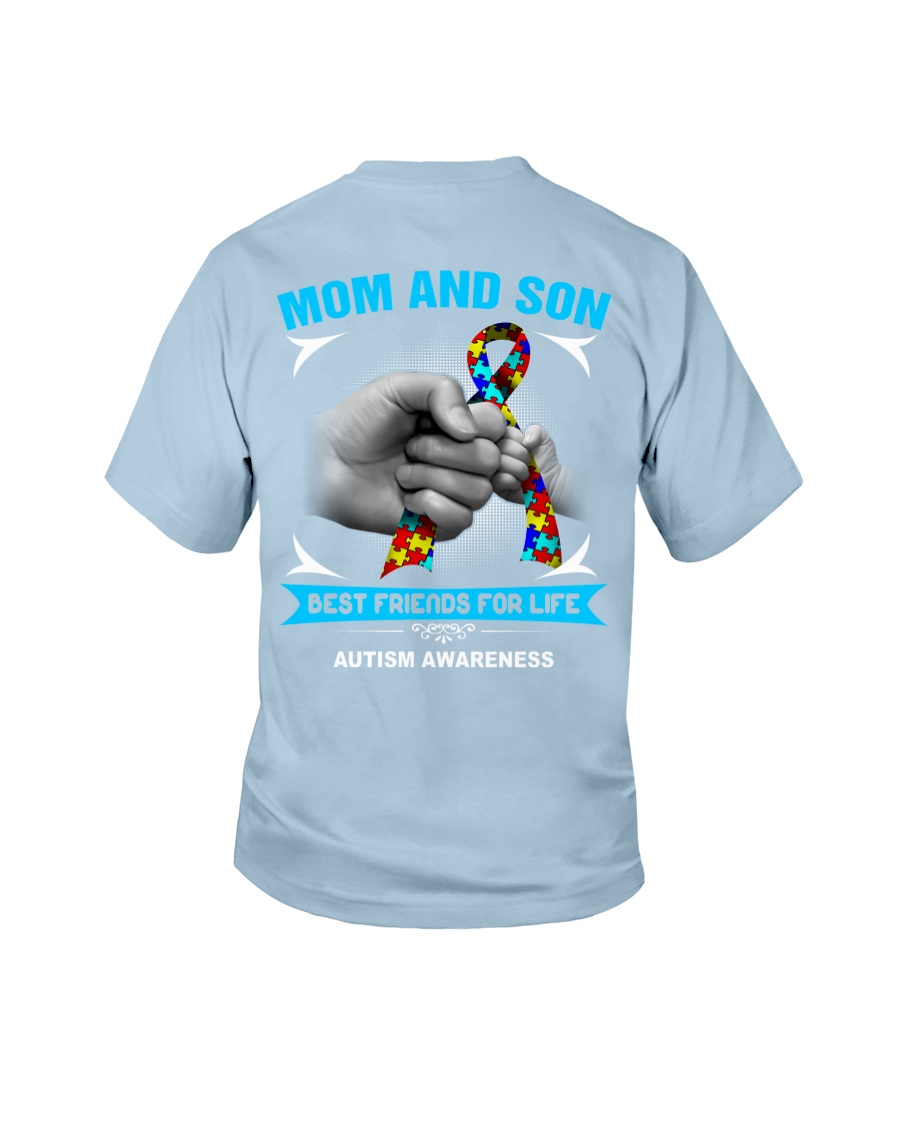 Autism Awareness Mom And Son Youth T-Shirt