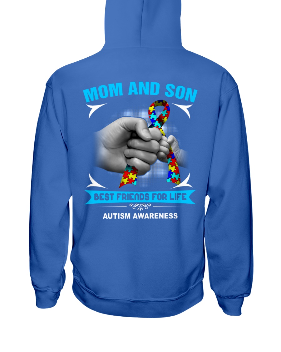 Autism Awareness Mom And Son Hooded Sweatshirt