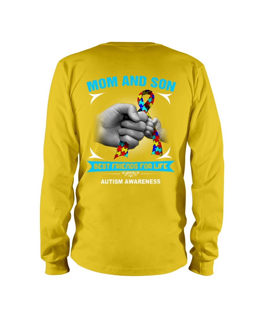 Autism Awareness Mom And Son Long Sleeve Tee