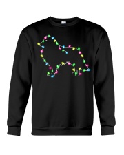 Christmas Lights Xmas Dog Shetland Sheepdog Crewneck Sweatshirt thumbnail