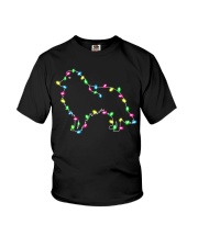 Christmas Lights Xmas Dog Shetland Sheepdog Youth T-Shirt thumbnail