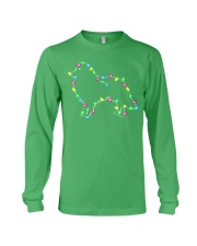 Christmas Lights Xmas Dog Shetland Sheepdog Long Sleeve Tee front