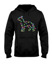 Christmas Lights Xmas Dog Great Dane Hooded Sweatshirt thumbnail