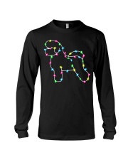 Christmas Lights Xmas Dog Bichon Frise Long Sleeve Tee tile