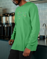 Christmas Lights Xmas Dog Poodle Long Sleeve Tee apparel-long-sleeve-tee-lifestyle-front-15