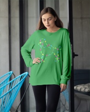 Christmas Lights Xmas Dog Poodle Long Sleeve Tee apparel-long-sleeve-tee-lifestyle-front-20