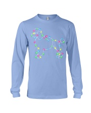 Christmas Lights Xmas Dog Poodle Long Sleeve Tee front