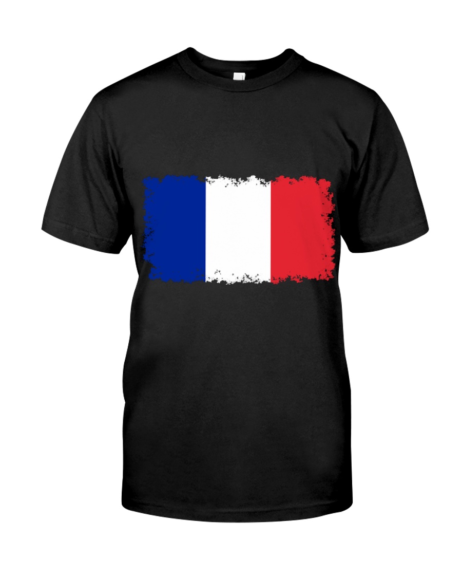 Flag Of France With Distressed Edges T Shirt By Br Classic T-Shirt