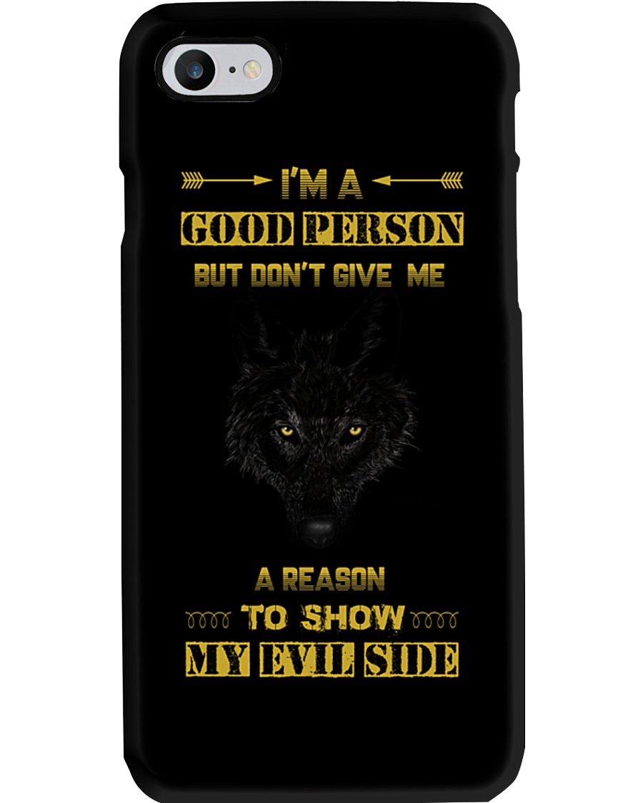 i Am A Good Person - Wolf iPhone And Android Case Phone Case