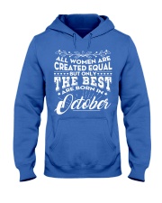 ONLY THE BEST ARE BORN IN OCTOBER Hooded Sweatshirt front