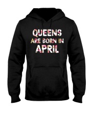 QUEENS ARE BORN IN APRIL Hooded Sweatshirt thumbnail