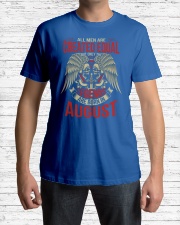 LEGENDS ARE BORN IN AUGUST Classic T-Shirt lifestyle-mens-crewneck-front-1