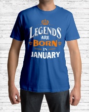 LEGENDS ARE BORN IN JANUARY Classic T-Shirt lifestyle-mens-crewneck-front-1