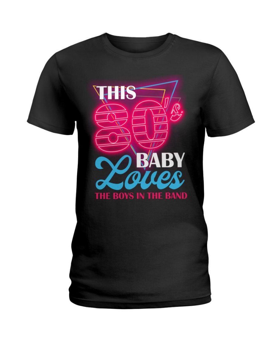 This 80's Fan Girl Loves-On-Block A Colorful-Kids Ladies T-Shirt