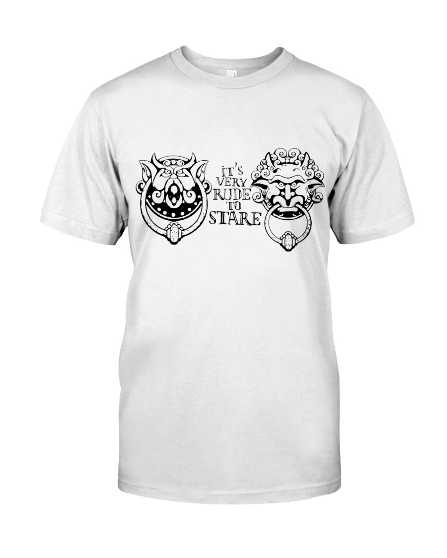 IT'S VERY RUDE TO STARE Classic T-Shirt