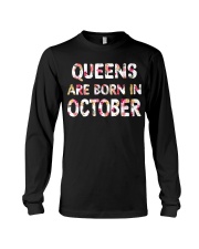 QUEENS ARE BORN IN OCTOBER Long Sleeve Tee thumbnail