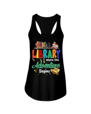 Library Where The Adventure Begins Ladies Flowy Tank thumbnail