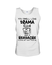 You Smell Like A Drama And A Headache Funny Llama Unisex Tank thumbnail