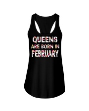 QUEENS ARE BORN IN FEBRUARY Ladies Flowy Tank front