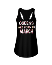 QUEENS ARE BORN IN MARCH Ladies Flowy Tank thumbnail